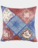 Image #1 - HiEnd Accents Patchwork Bandana Teddy-Backed Pillow, Red, hi-res