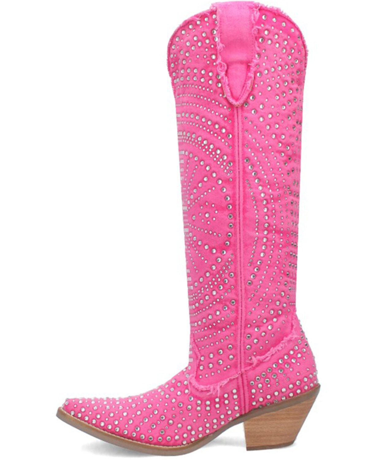 Image #3 - Dingo Women's Honky Tonk Tall Western Boots - Snip Toe, Pink, hi-res