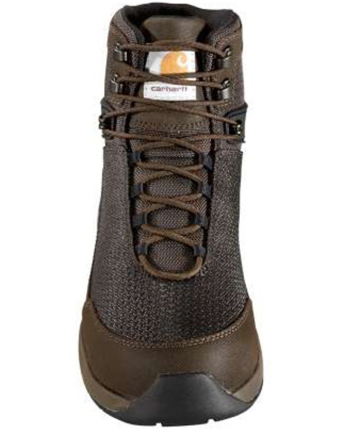 Image #2 - Carhartt Men's Force Waterproof Work Boots - Composite Toe, Dark Brown, hi-res