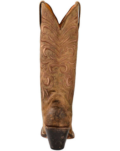Lucchese Women's Laurelie Embroidered Floral Western Boots, Brown, hi-res