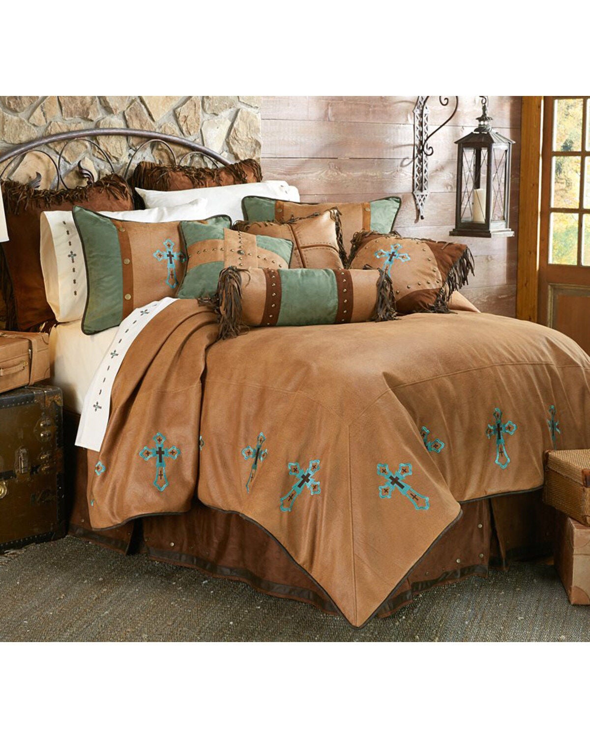 HiEnd Accents Las Cruces II Full Comforter Set - 5 Piece, Multi, hi-res