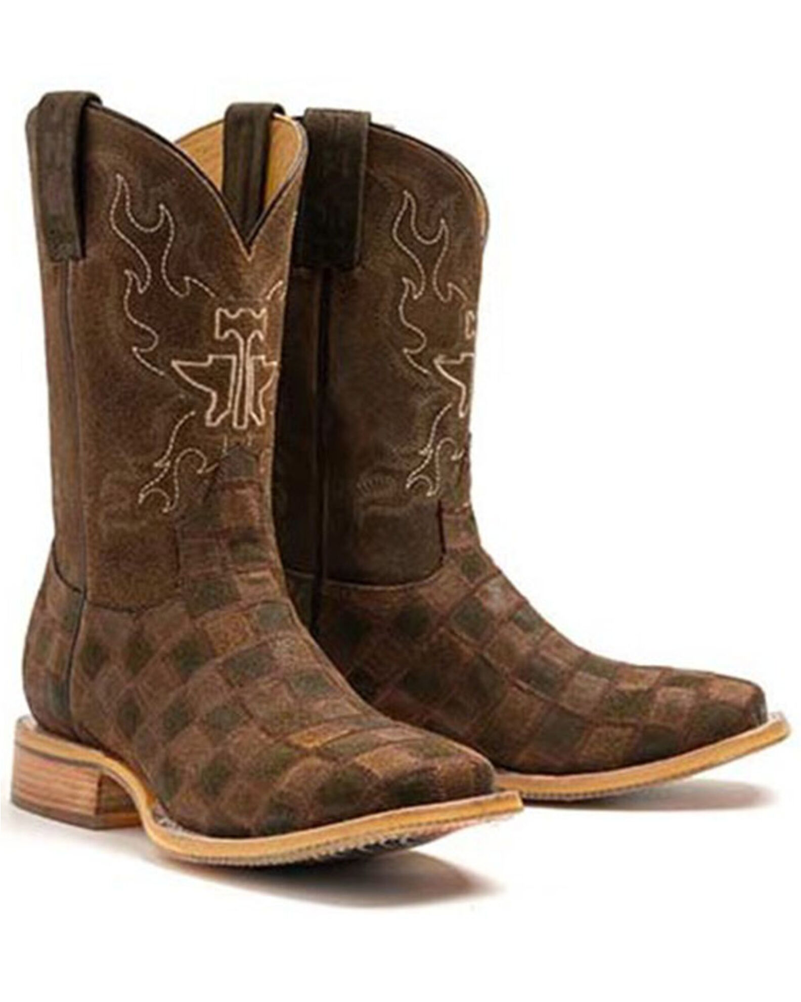 Tin haul 2025 patchwork boots