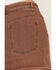 Image #5 - Ashley Women's Boot Barn Exclusive Washed Denim Tie-Front Mini Skirt, Lt Brown, hi-res