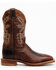 Image #2 - Justin Men's Bent Rail Bender Performance Western Boots - Broad Square Toe, Chocolate, hi-res