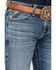 Image #2 - Ariat Men's M7 Peconic Remming Medium Wash Slim Straight Stretch Jeans, Medium Wash, hi-res