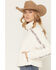 Image #2 - Hooey Women's Fleece 1/2 Zip Pullover, White, hi-res