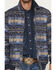 Image #3 - Rock & Roll Men's Southwestern Print Jacquard Bomber Jacket, Blue, hi-res
