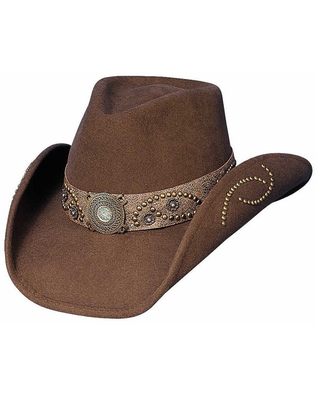 Bullhide Sheila Wool Cowgirl Hat, Chocolate, hi-res
