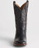 Image #3 - Lucchese Men's Exotic Caiman Skin Western Boots - Broad Square Toe, Navy, hi-res