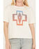 Pendleton Women's Cropped Deschutes Short Sleeve Graphic Tee, Cream, hi-res