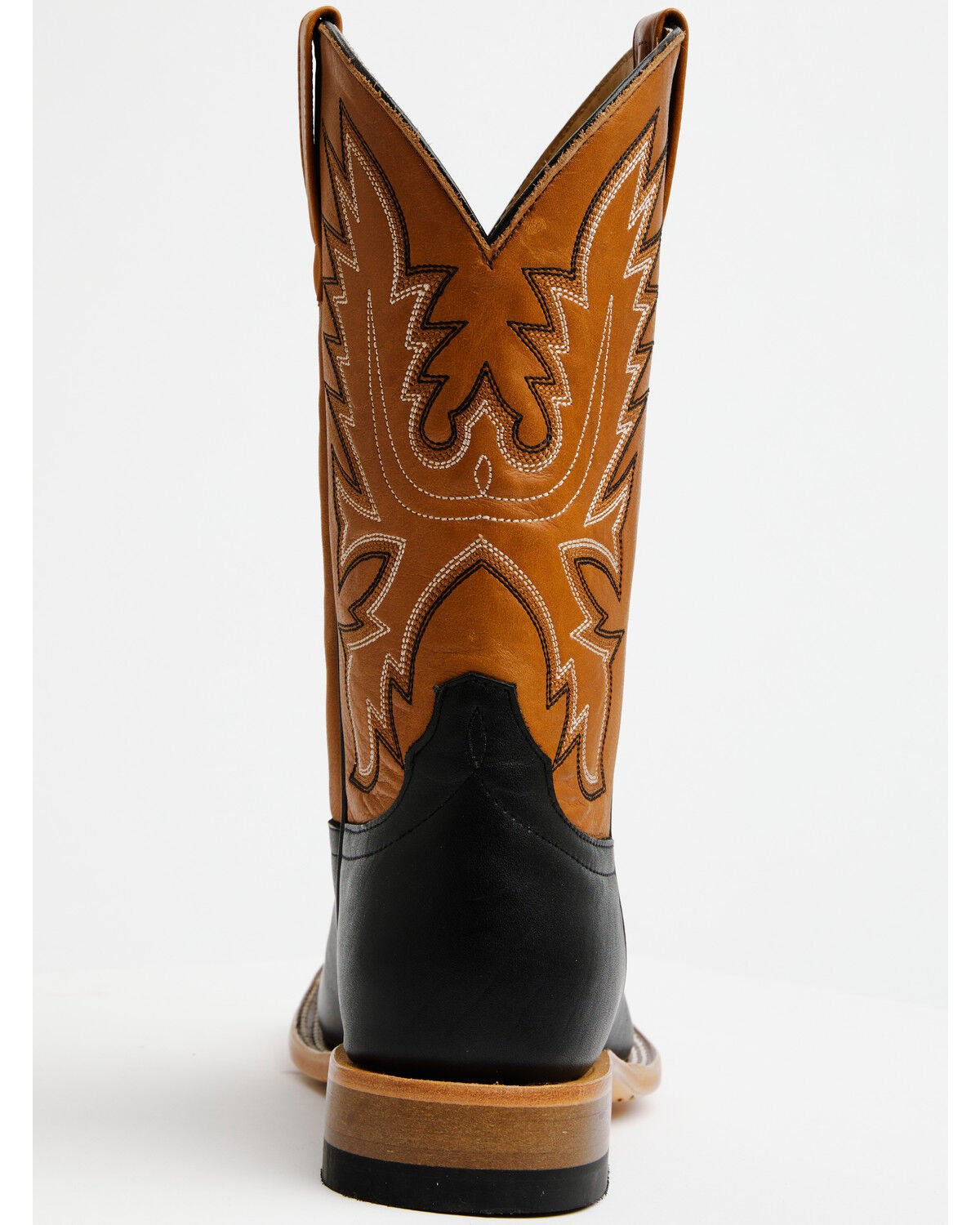 Image #5 - Horse Power Men's Western Boots - Broad Square Toe, Black, hi-res