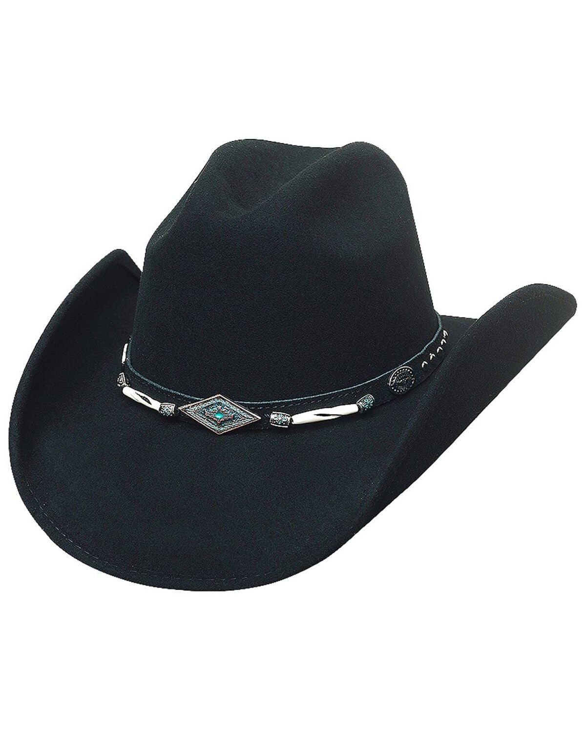 Image #1 - Bullhide Mojave Wool Cowgirl Hat, Black, hi-res