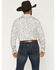 Image #4 - Gibson Trading Co Men's Wall Flower Paisley Print Long Sleeve Button-Down Western Shirt, White, hi-res