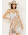 Image #1 - Wild Moss Women's Patchwork Print Short Slip Mini Dress, , hi-res