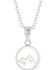 Image #1 - Montana Silversmiths Women's Mountain Majesty Charm Necklace, Silver, hi-res
