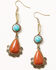 Image #1 - Shyanne Women's Golden Skyland Multi Stone Dangle Earrings, Gold, hi-res