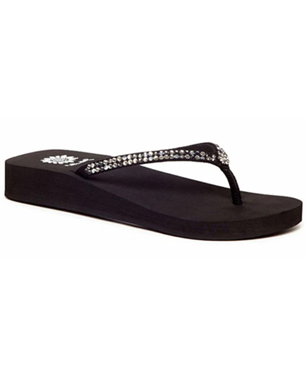 Yellow Box Women's Jello Rhinestone Sandals, Silver, hi-res