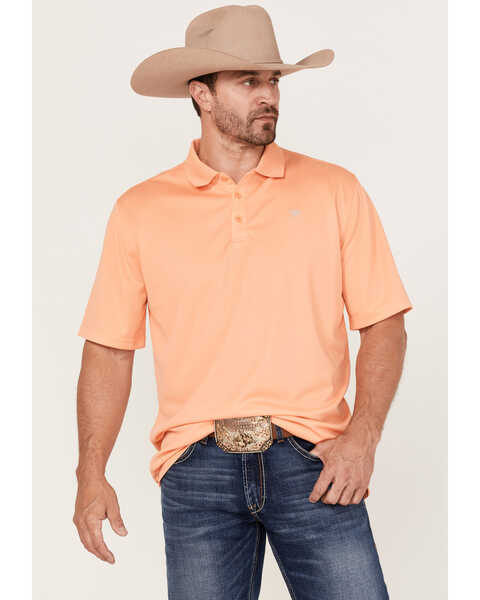 Image #1 - Ariat Men's Solid TEK Short Sleeve Polo Shirt , , hi-res
