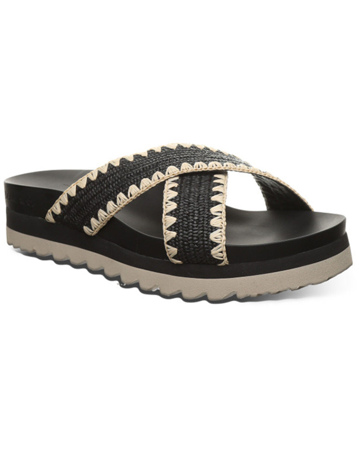 Image #1 - Bearpaw Women's Carina Platform Sandals, Black, hi-res