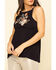 Image #4 - Shyanne Women's Black Embroidered Front Halter Top, , hi-res