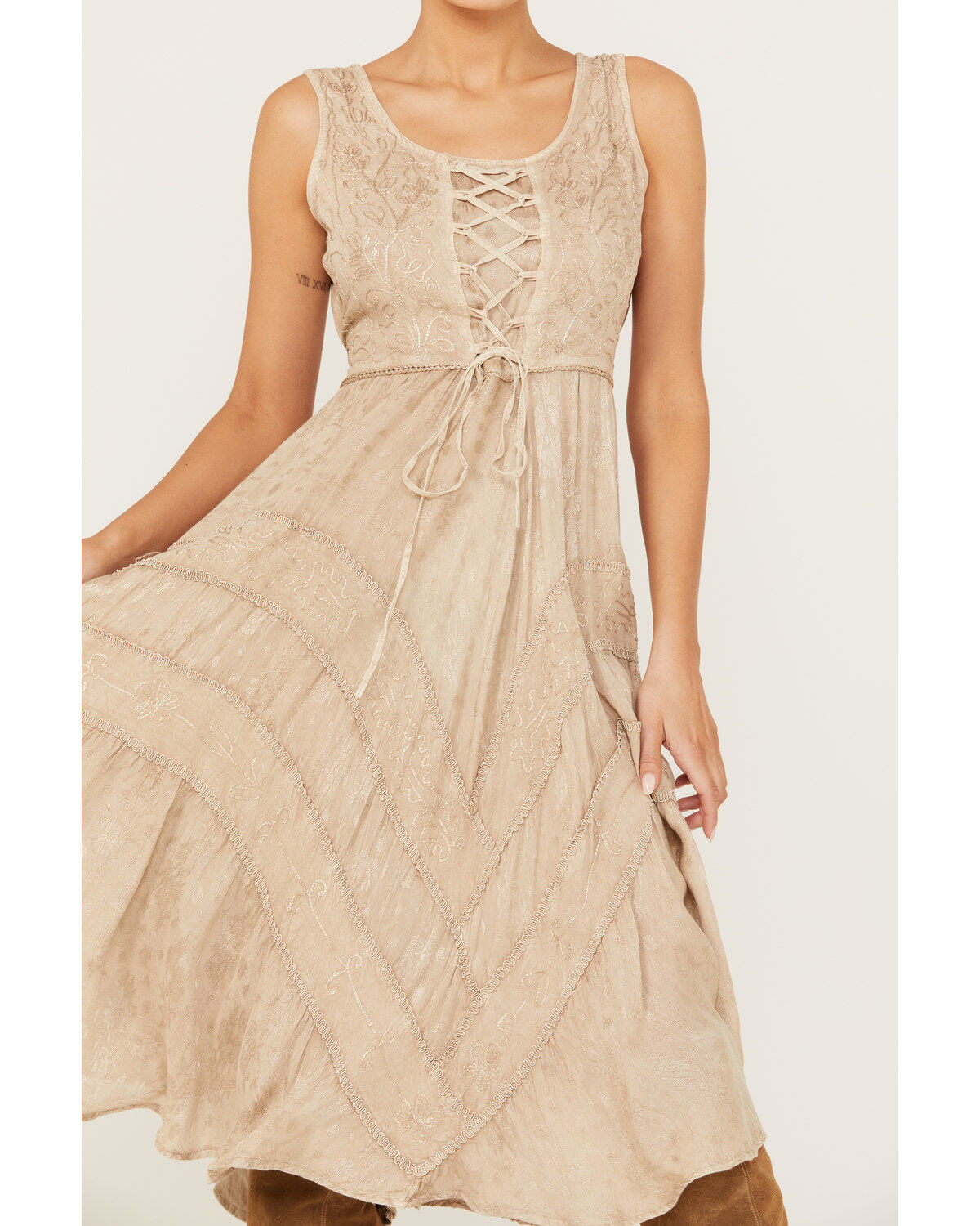 Image #3 - Scully Women's Lace-Up Jacquard Dress, , hi-res