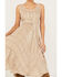 Scully Women's Lace-Up Jacquard Dress, Brown, hi-res