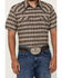 Image #3 - Cody James Men's Grit Plaid Print Short Sleeve Snap Western Shirt - Tall, Brown, hi-res