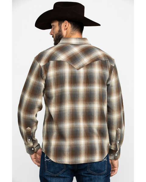 Image #2 - Resistol Men's Richland Ombre Plaid Long Sleeve Western Shirt , , hi-res