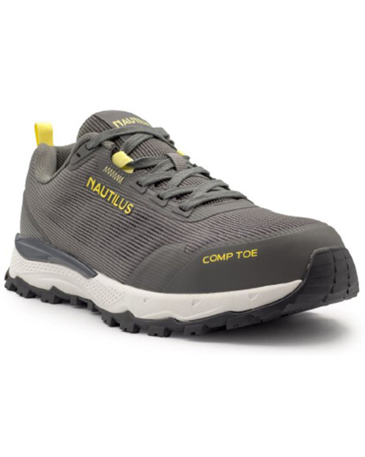 Image #1 - New Balance Women's Nautilus Trillium Work Shoes - Composite Toe, Light Grey, hi-res