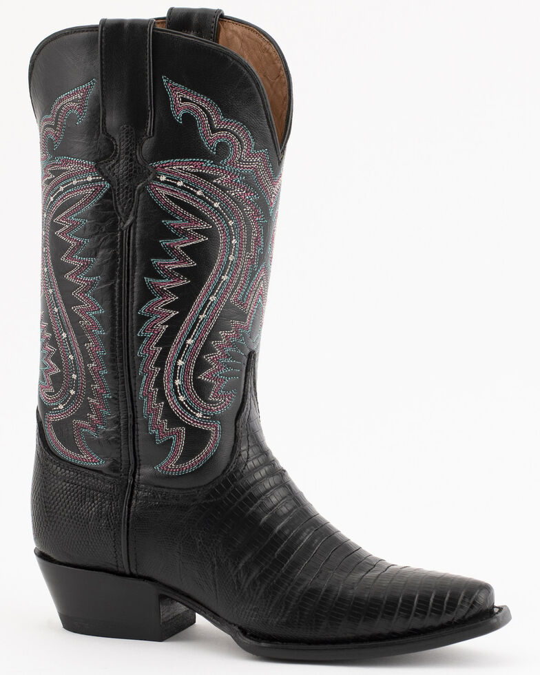 Ferrini Black Lizard Cowgirl Boots Snip Toe Boot Barn