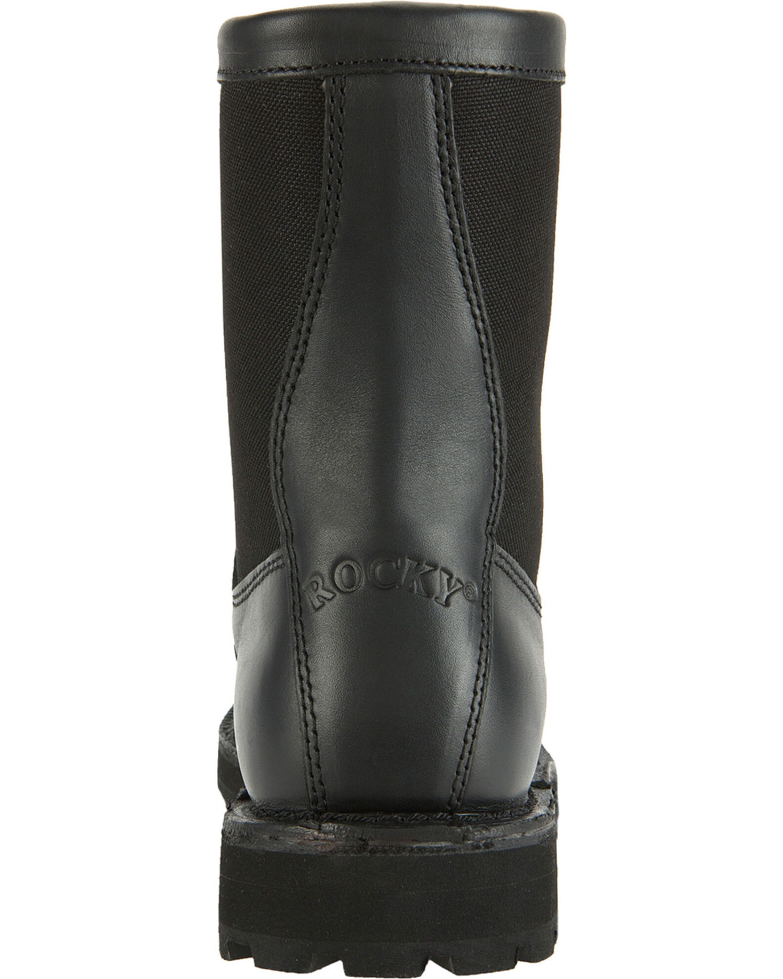 Image #7 - Rocky Men's Portland Lace-to-Toe Duty Boots, Black, hi-res
