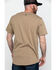 Hawx Men's Pocket Crew Short Sleeve Work T-Shirt , Tan, hi-res