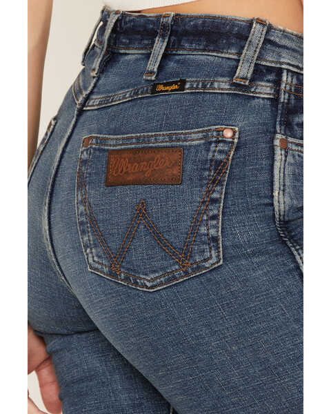 Wrangler Retro Women's Medium Wash High Rise Hadley Stretch Trouser Flare  Jeans | Boot Barn