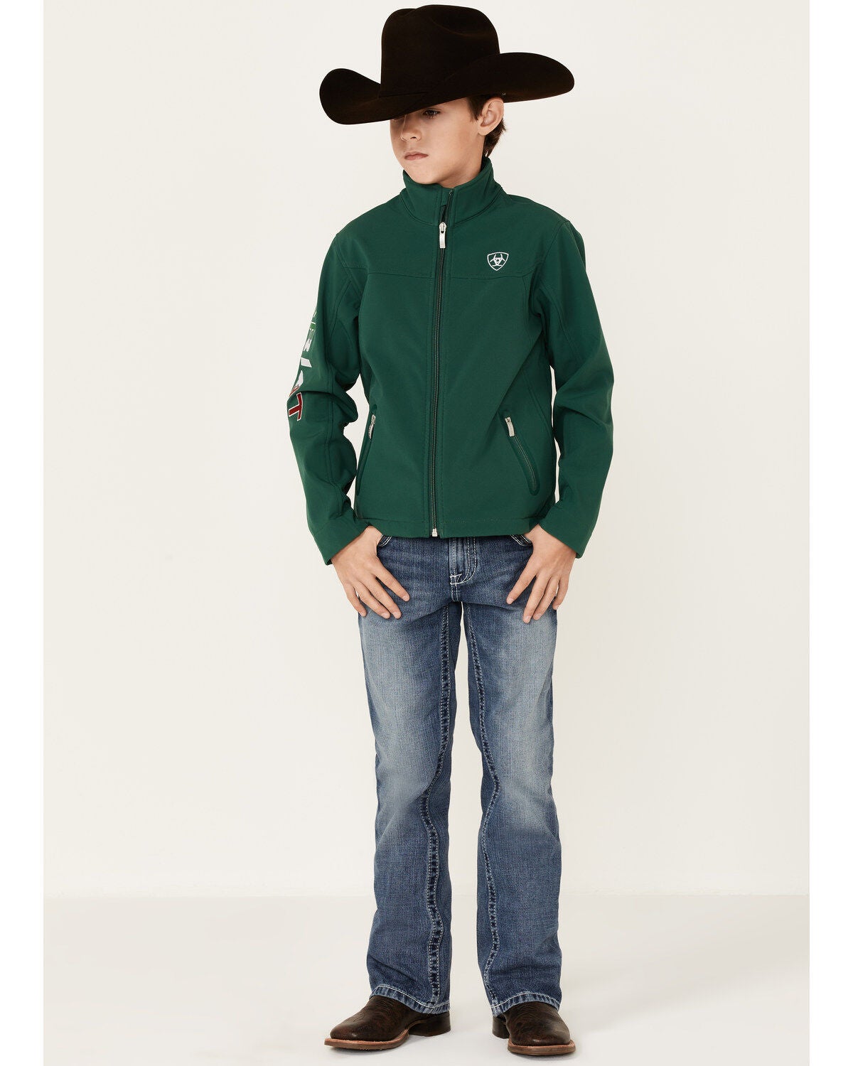 Ariat Boys' Green Team Mexico Patch 