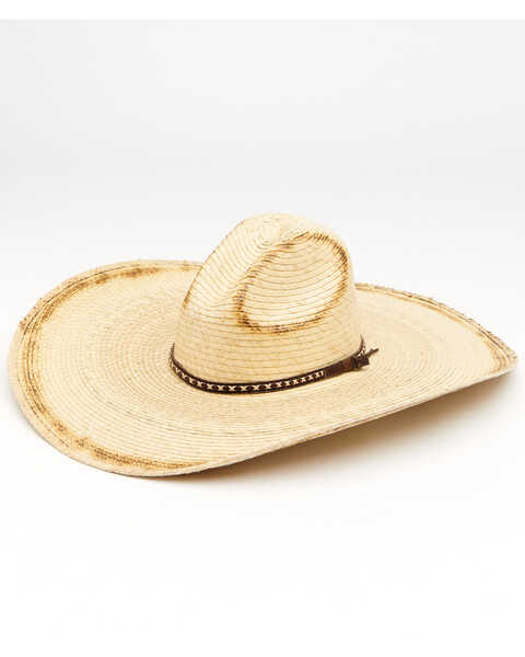 Cody James Men's Guatemalan Gus Palm Straw Western Hat , Natural, hi-res