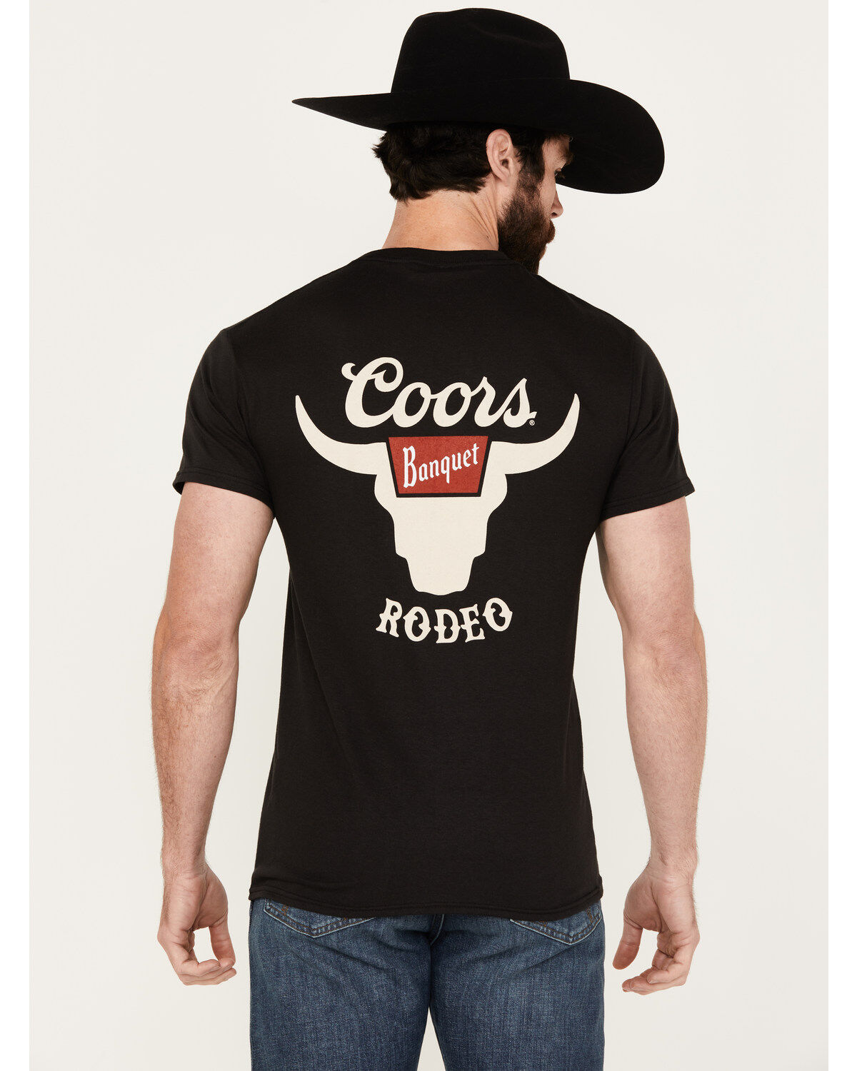 Image #1 - Coors Men's Banquet Logo Short Sleeve Graphic T-Shirt, Black, hi-res