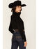 Image #4 - Cowgirl Hardware Women's Faux Suede Long Sleeve Snap Western Shirt, , hi-res