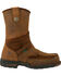 Image #2 - Georgia Men's Athens Steel Toe Wellington Boots, Brown, hi-res