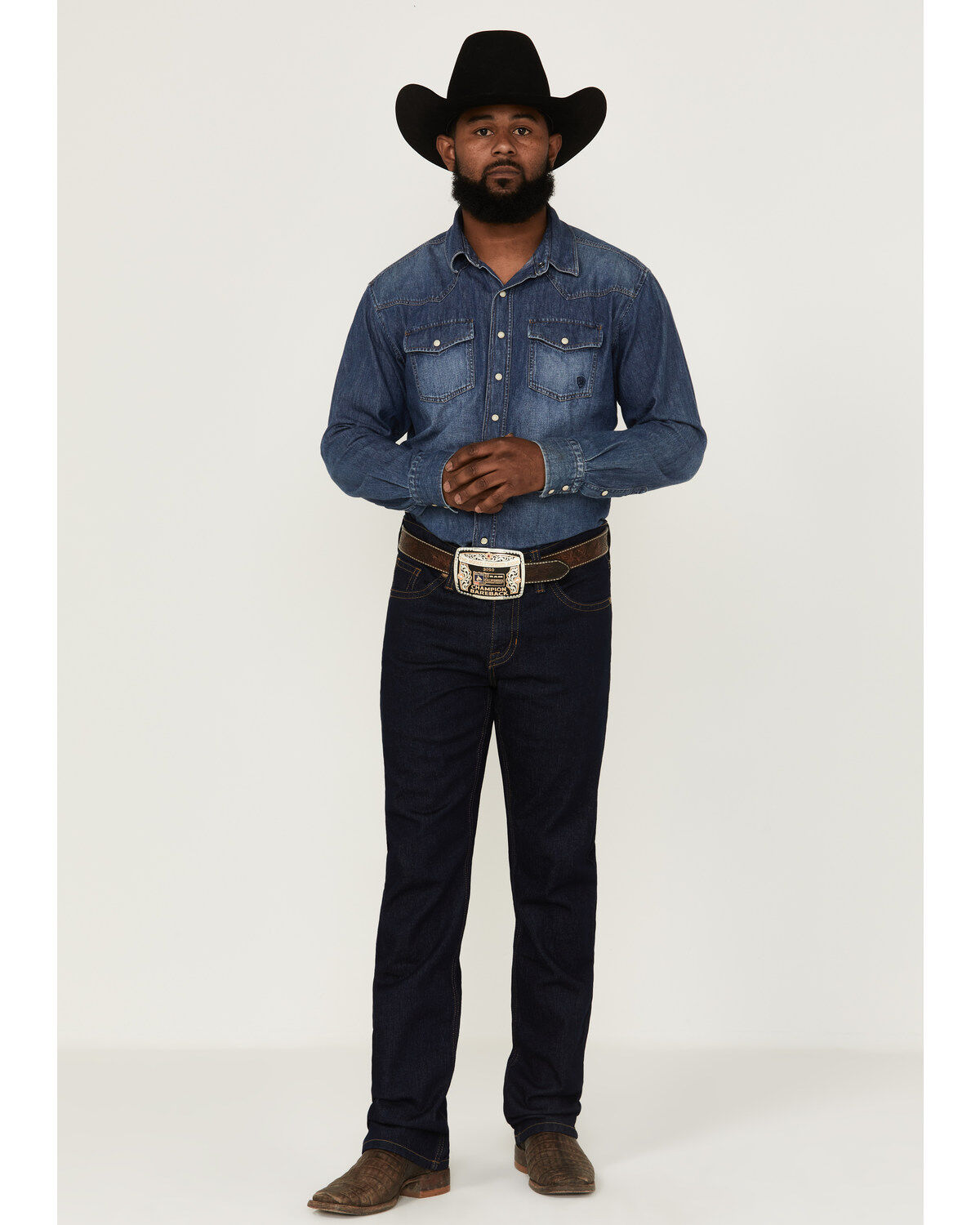 Image #1 - Cody James Men's Annex Stretch Slim Straight Jeans, Super Dark Wash, hi-res