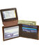 Image #2 - Western Express Horses Leather Billfold Wallet, Brown, hi-res