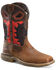 Image #1 - Double H Men's 11" Purge Waterproof Work Boots - Composite Toe, Brown, hi-res