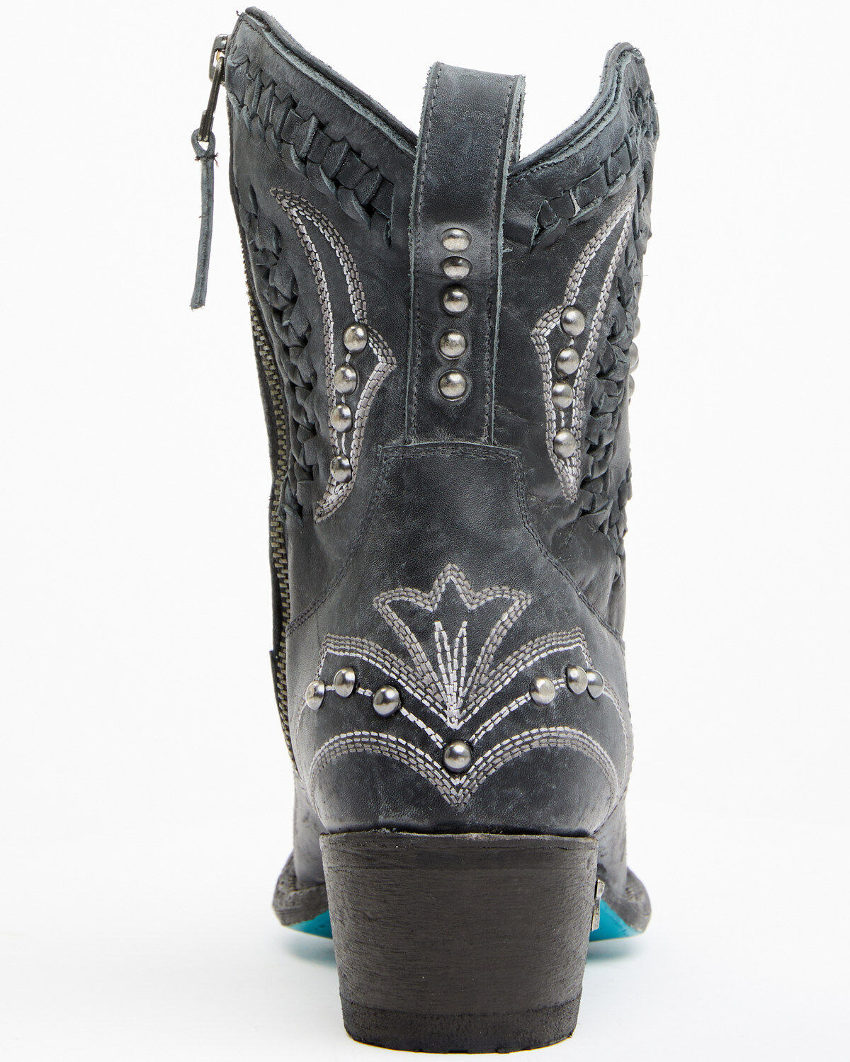 Image #5 - Lane Women's Cossette Western Booties - Snip Toe, Black, hi-res