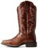 Image #2 - Ariat Women's Breakout Rustic Western Performance Boots - Broad Square Toe, Brown, hi-res