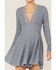 Image #3 - Free People Women's All Yours Long Sleeve Mini Dress, Light Blue, hi-res