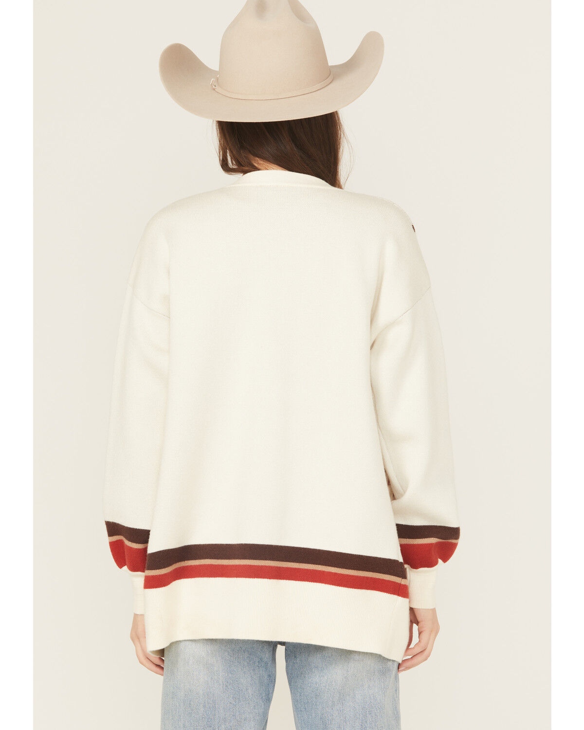 Image #4 - Cruel Girl Women's Rodeo Cardigan, Cream, hi-res