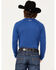 Image #4 - RANK 45® Men's Tornado Solid Performance Long Sleeve T-Shirt, Blue, hi-res