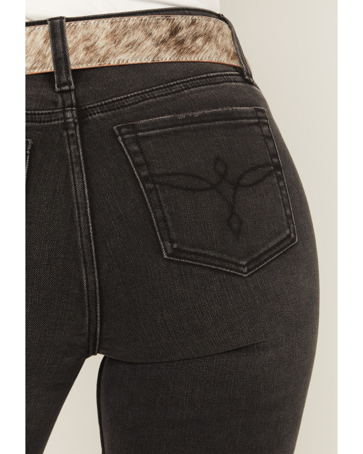 Image #4 - Shyanne Women's Petunia High Rise Trouser Comfort Stretch Denim Jeans, Black, hi-res