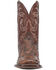 Image #4 - Dan Post Men's Dillinger Full Quill Ostrich Western Boots - Broad Square Toe, Brown, hi-res