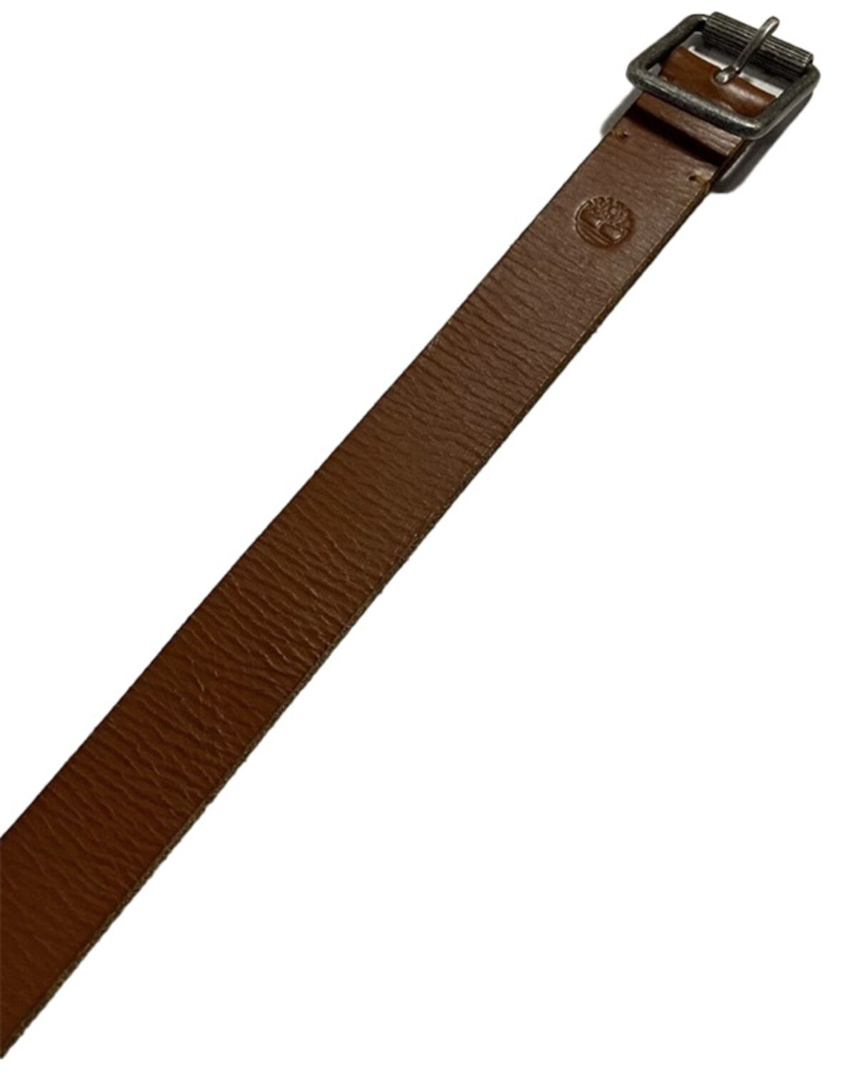 Timberland Women's Tan Studded Roller Buckle Leather Belt