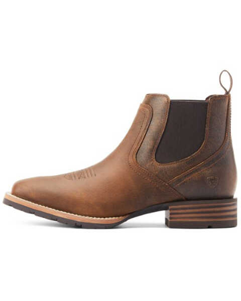 Image #2 - Ariat Men's Hybrid Low Boy Western Boots - Broad Square Toe, Brown, hi-res